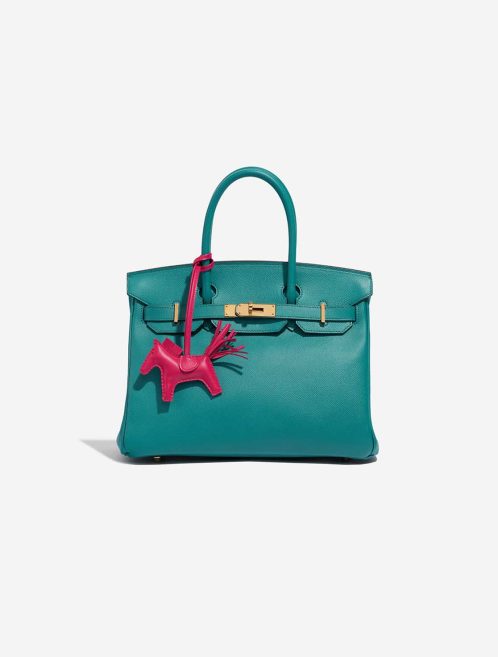 Hermès Rodeo PM Milo Lammleder Rose Mexico Verschluss-System | Verkaufen Sie Ihre Designer-Tasche