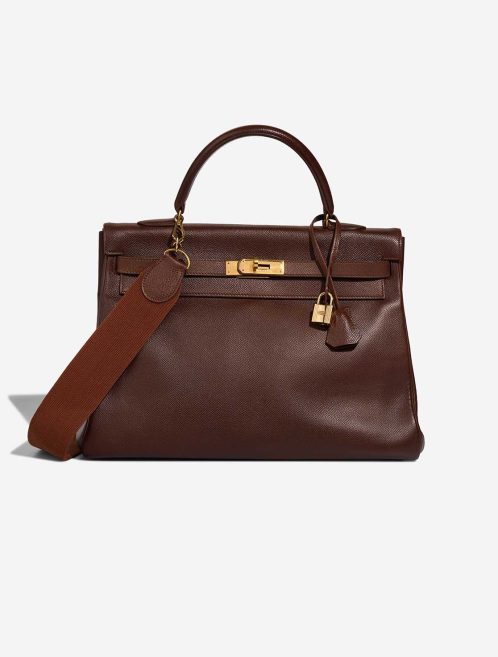 Hermès Kelly 35 Courchevel Brown Front | Vendre votre sac de créateur