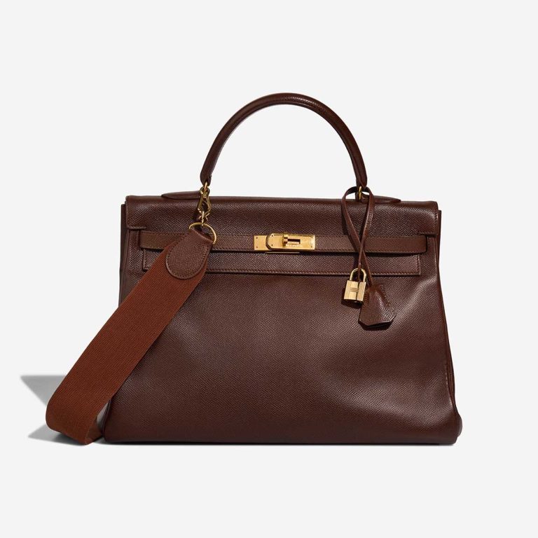 Hermès Kelly 35 Courchevel Brown Front | Sell your designer bag