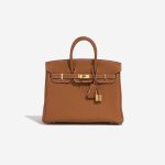 Hermès Birkin 25 Togo Gold Front | Sell your designer bag