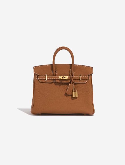 Hermès Birkin 25 Togo Gold Front | Verkaufen Sie Ihre Designer-Tasche