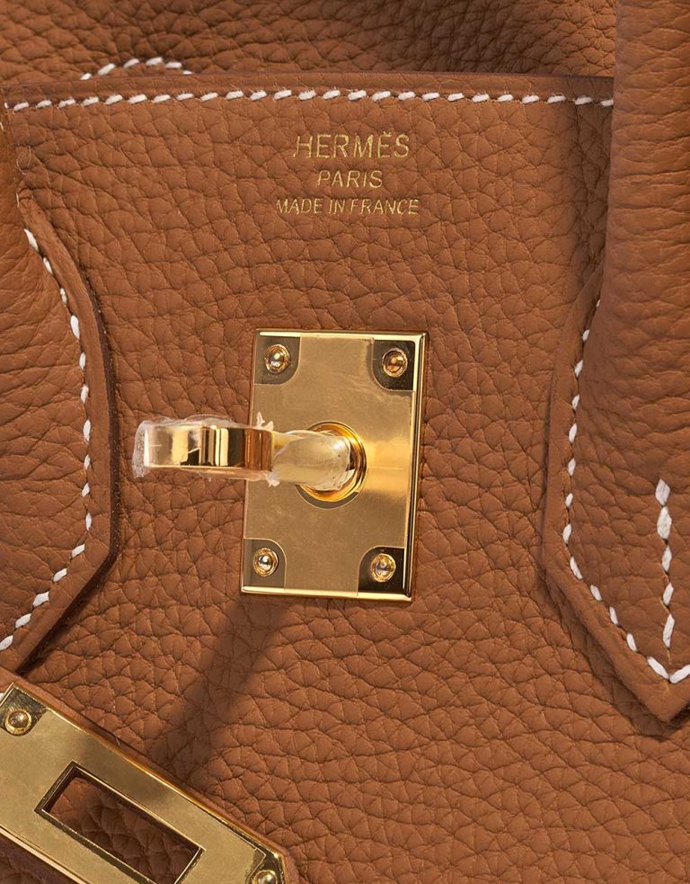 Hermès Birkin 25 Togo Gold Logo | Vendre votre sac de créateur