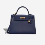 Hermès Kelly 32 Epsom Bleu Saphir Front | Sell your designer bag