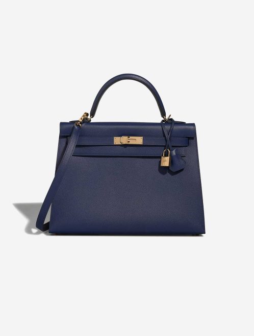 Hermès Kelly 32 Epsom Bleu Saphir Front | Sell your designer bag