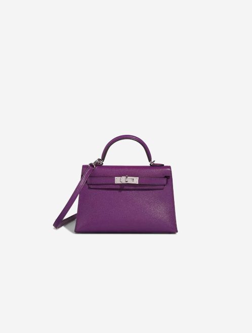 Hermès Kelly Mini Chèvre Anemone Front | Vendre votre sac de créateur