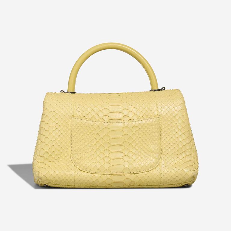 Chanel Timeless Handle Python Pastel Yellow | Sell your designer bag