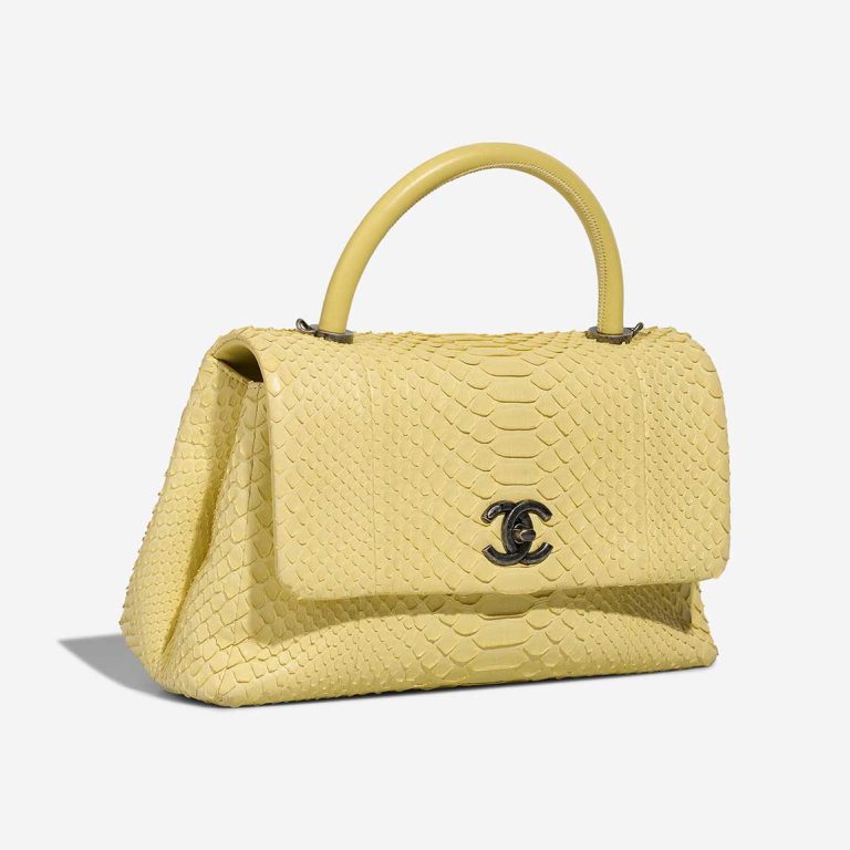 Chanel Timeless Handle Python Pastel Yellow | Sell your designer bag