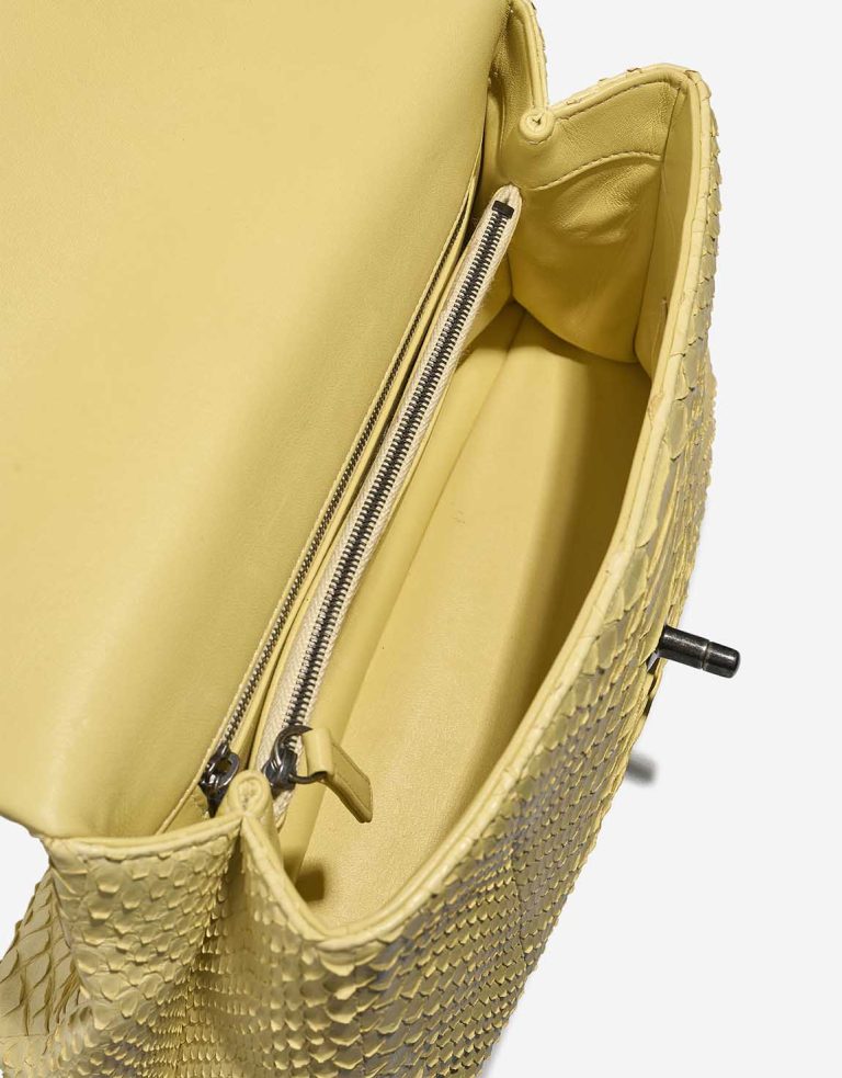 Chanel Timeless Handle Python Pastel Yellow Inside | Sell your designer bag