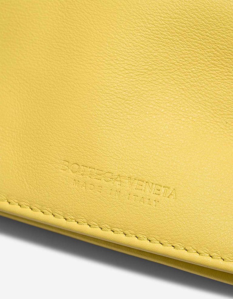 Bottega Veneta Mini Twist Calf Yellow Logo | Sell your designer bag