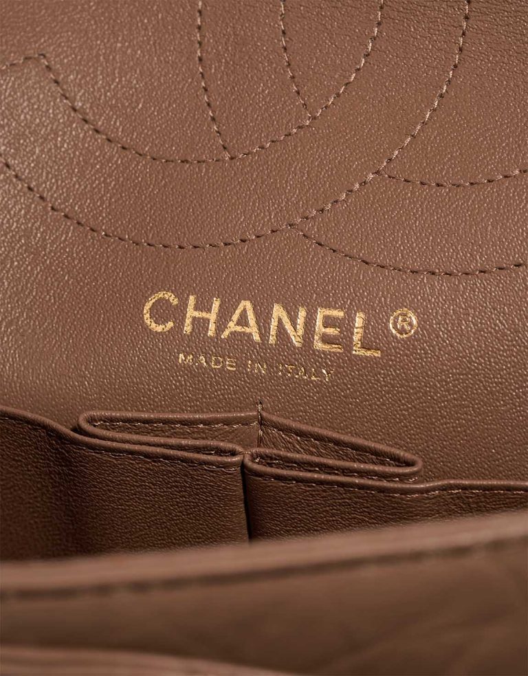 Chanel 2.55 Reissue 226 Aged Calf Brown Logo | Sell your designer bag