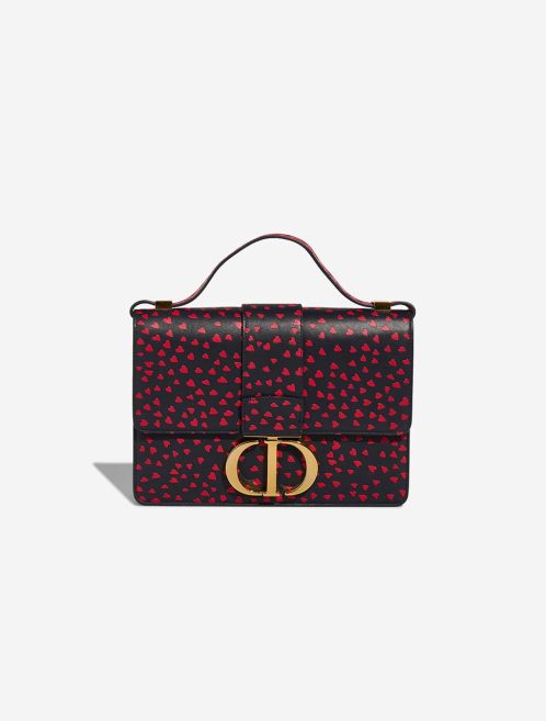 Dior 30 Montaigne Kalbsleder Dunkelblau / Rote Front | Verkaufen Sie Ihre Designer-Tasche