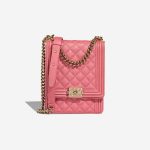 Chanel North South Boy Lamb Pink Front | Sell your designer bag