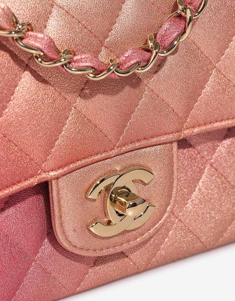 Chanel Timeless Flap Bag Mini Rectangular Lamb Bronze Closing System | Sell your designer bag