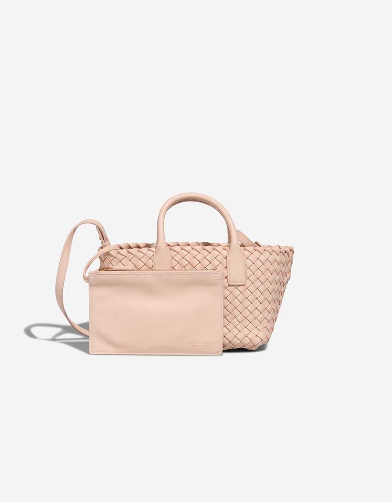 Bottega Veneta Cabat Mini Kalbsleder Pfirsich Front | Verkaufen Sie Ihre Designer-Tasche