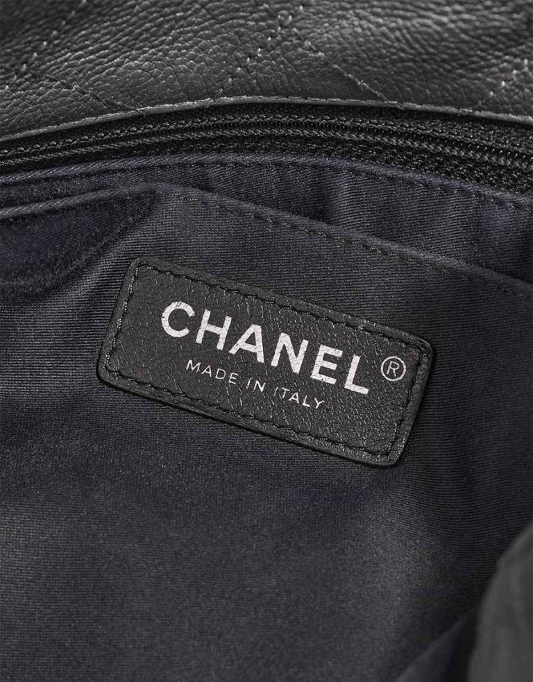 Chanel Drawstring Calf Grey Logo | Sell your designer bag