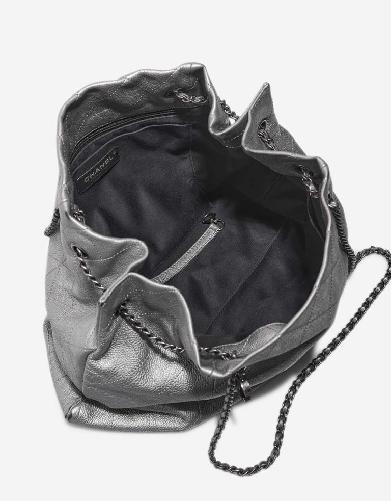 Chanel Drawstring Calf Grey Inside | Sell your designer bag