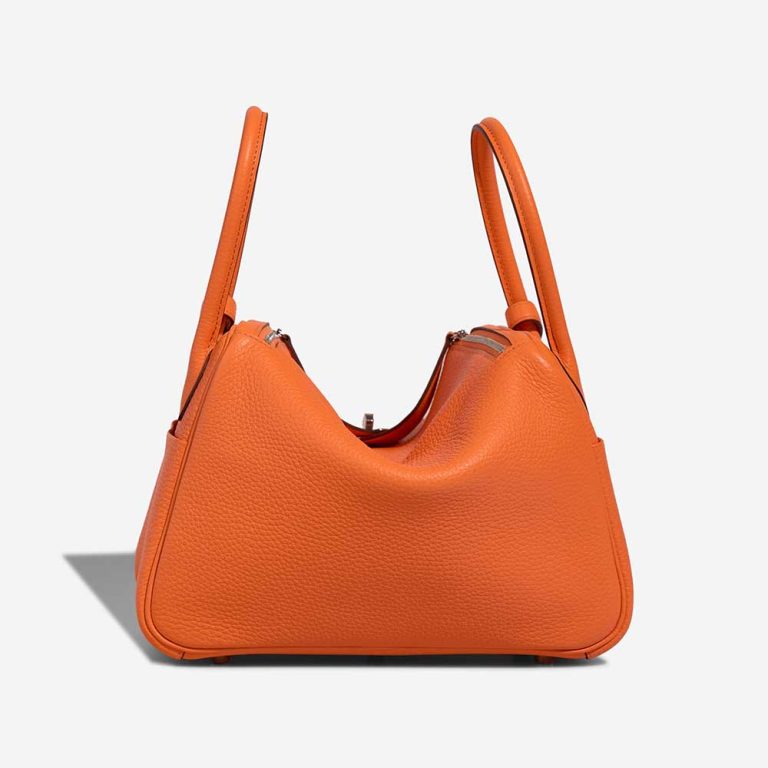 Hermès Lindy 26 Taurillon Clémence Orange Minium | Verkaufen Sie Ihre Designer-Tasche