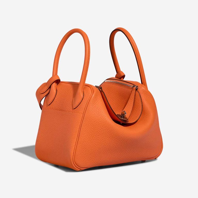 Hermès Lindy 26 Taurillon Clémence Orange Minium | Verkaufen Sie Ihre Designer-Tasche