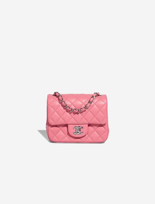 Chanel Timeless Mini Square Lamb Pink Front | Sell your designer bag