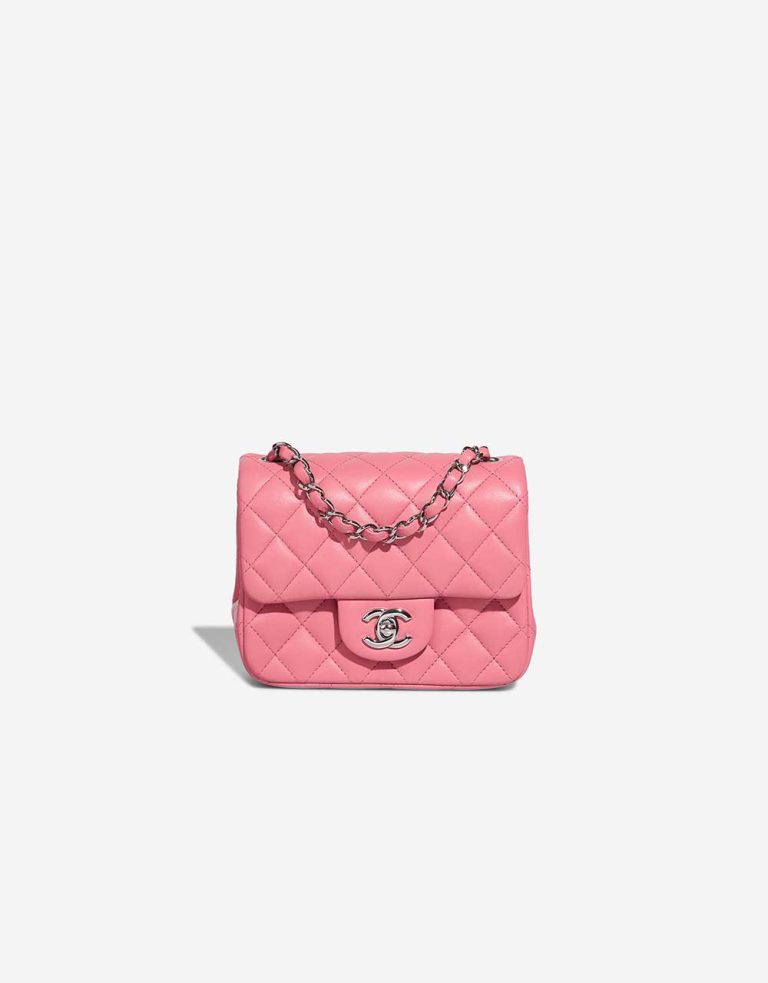 Chanel Timeless Mini Square Lammleder Pink Front | Verkaufen Sie Ihre Designer-Tasche