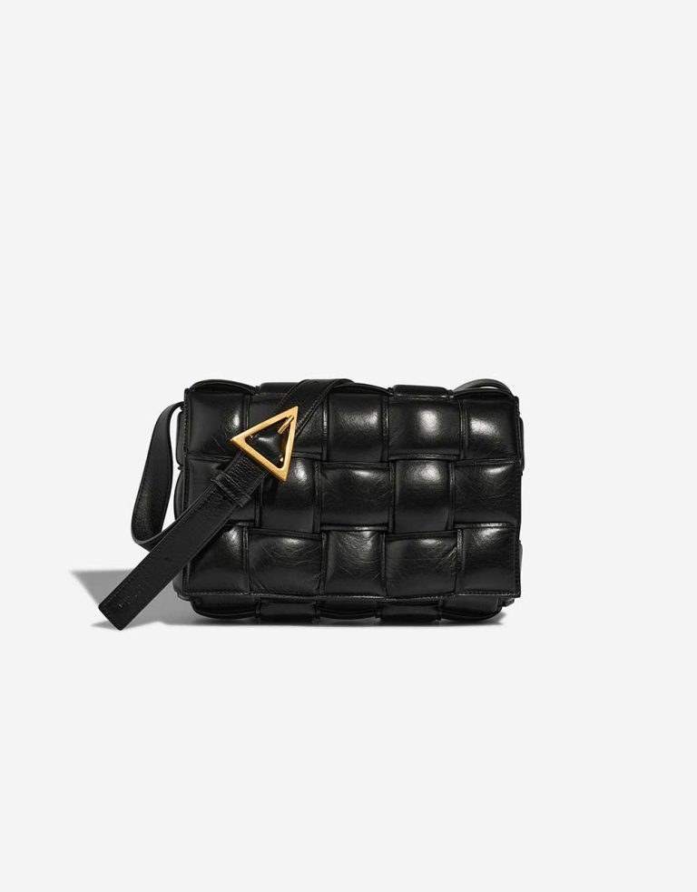 Bottega Veneta Cassette Medium Lamb Black Front | Vendre votre sac de créateur