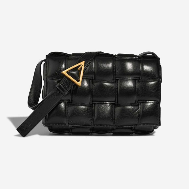 Bottega Veneta Cassette Medium Lamb Black Front | Sell your designer bag