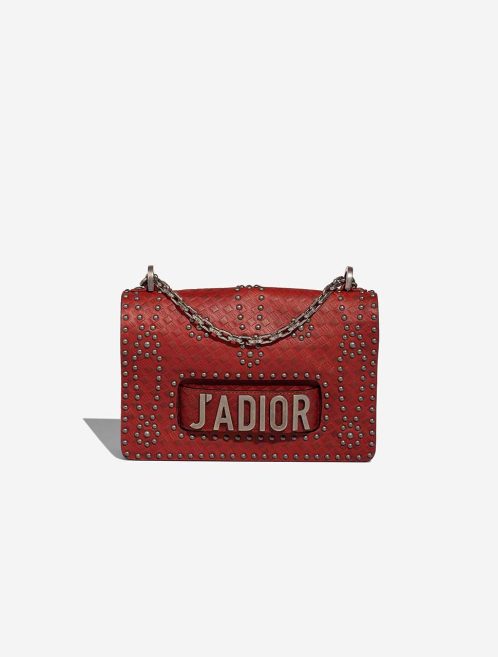 Dior J&#039;Adior Medium Kalbsleder / Nieten Burgundy Front | Verkaufen Sie Ihre Designer-Tasche