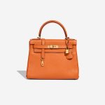 Hermès Kelly 28 Clémence Orange H Front | Sell your designer bag