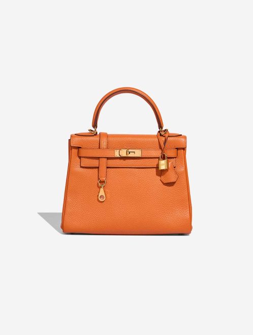 Hermès Kelly 28 Clémence Orange H Front | Verkaufen Sie Ihre Designer-Tasche