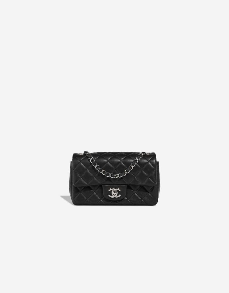 Chanel Timeless Mini Rectangular Lamb Black Front | Sell your designer bag