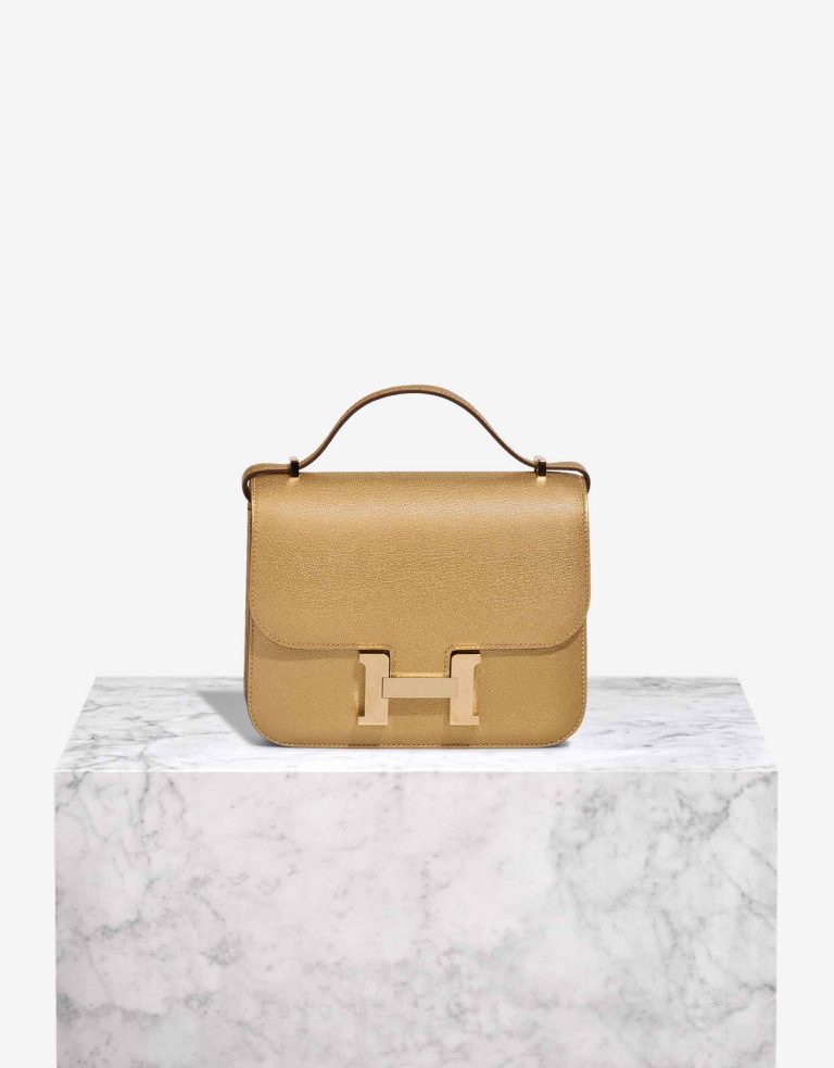 Hermès Constance 18 Chèvre Mysore Dore Front | Sell your designer bag