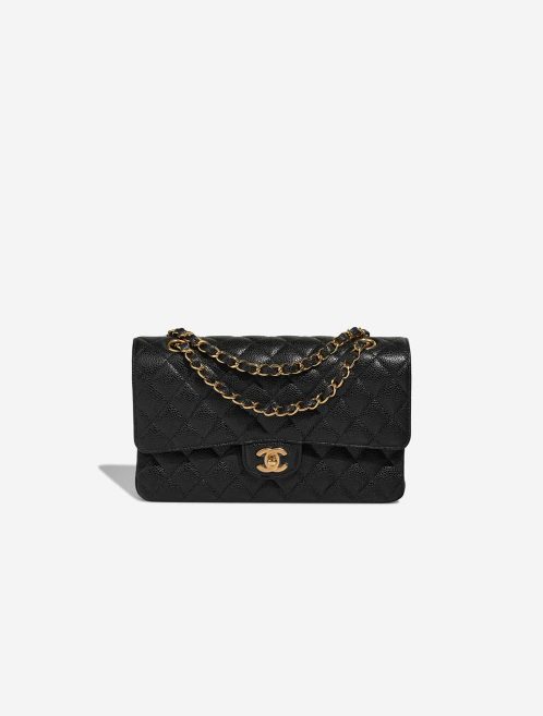 Chanel Timeless Medium Caviar-Leder Schwarz Front | Verkaufen Sie Ihre Designer-Tasche