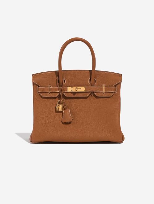 Hermès Birkin 30 Togo Gold Front | Verkaufen Sie Ihre Designer-Tasche