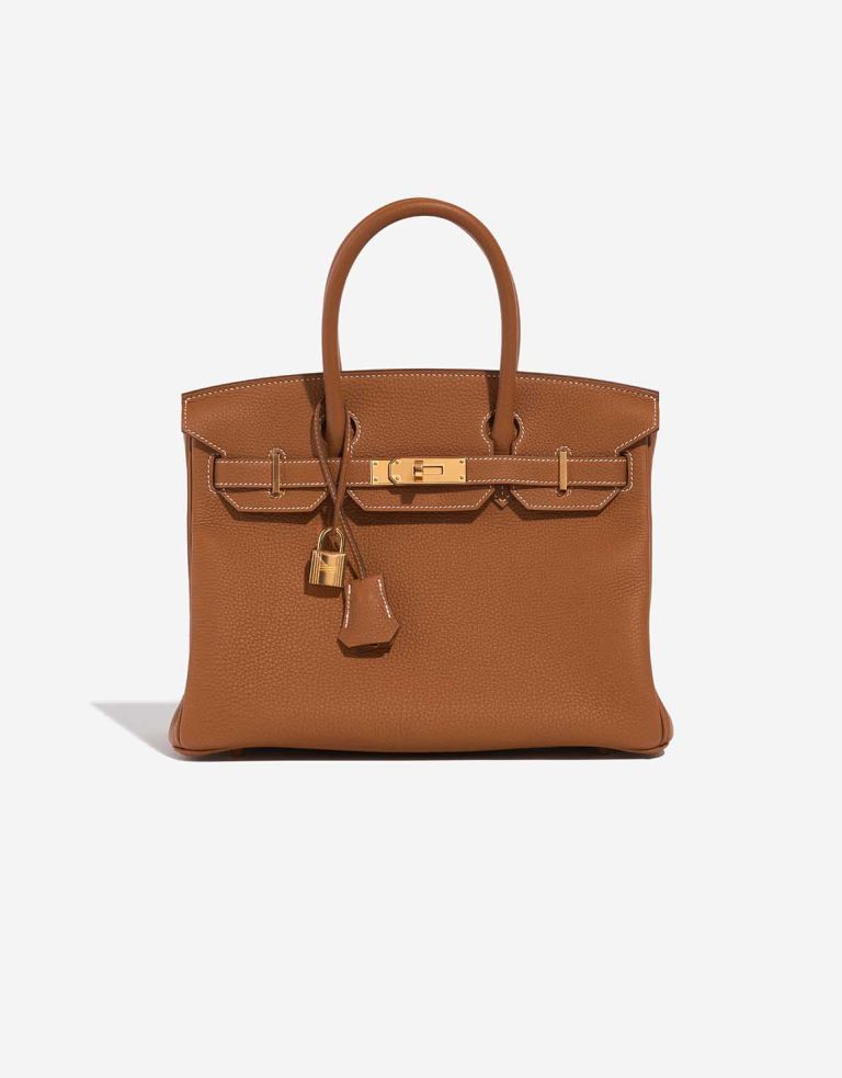 Hermès Birkin 30 Togo Gold Front | Sell your designer bag