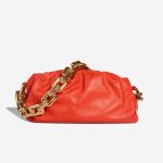 Bottega Veneta Chain Pouch Medium Calf Orange Front | Sell your designer bag