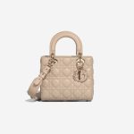 Dior Lady Small Lamb Beige Front | Sell your designer bag