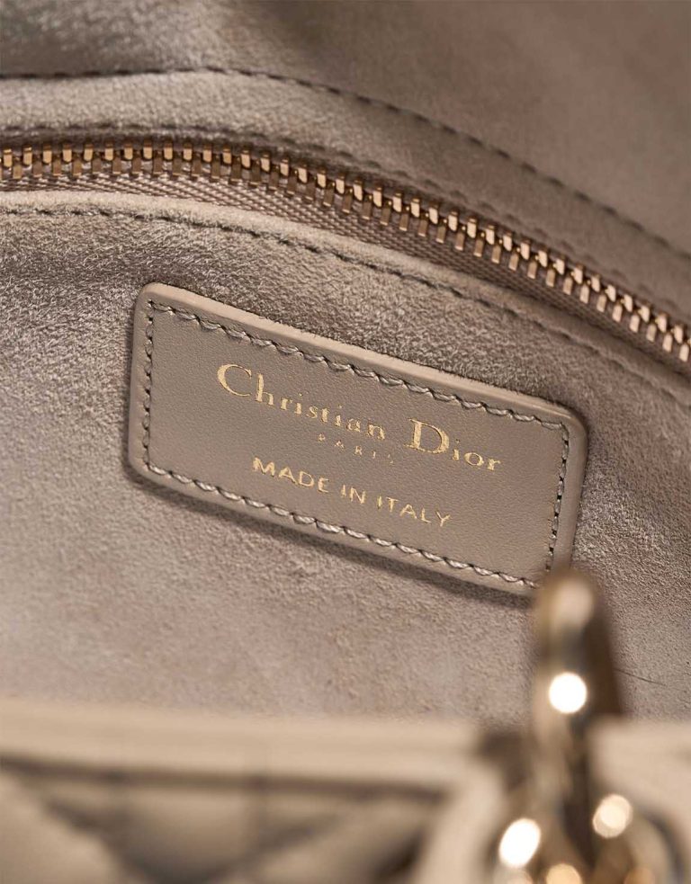 Dior Lady Small Lamb Beige Logo | Sell your designer bag