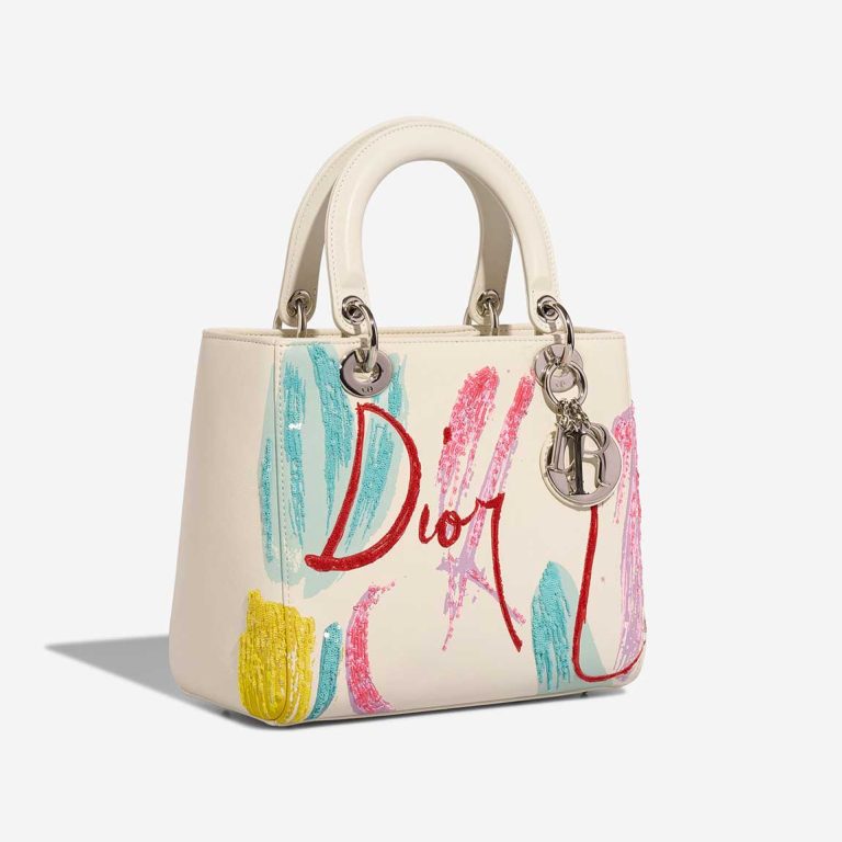 Dior Lady Medium Calf / Sequins White / Multicolour | Sell your designer bag