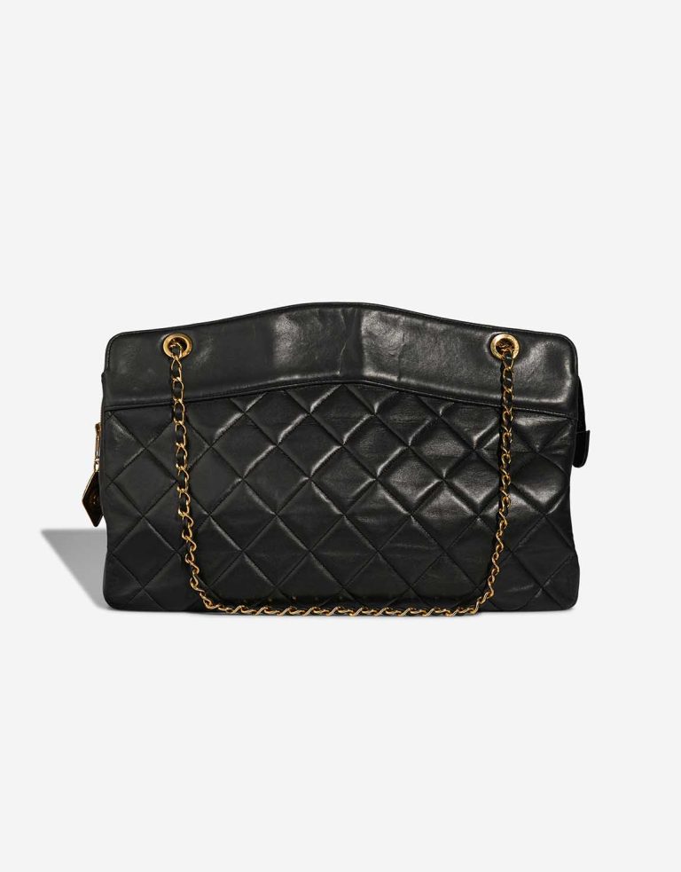 Chanel Grand Shopping Tote Lamb Black Front | Sell your designer bag