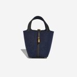 Hermès Picotin 18 Swift / Feutre Wool Bleu Nuit / Caban Front | Sell your designer bag