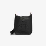 Hermès Evelyne 16 Taurillon Clémence Schwarz Front | Verkaufen Sie Ihre Designer-Tasche