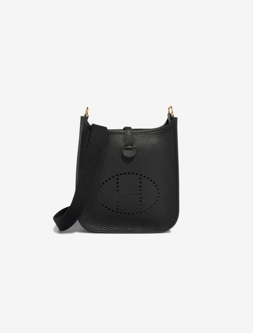 Hermès Evelyne 16 Taurillon Clémence Black Front | Vendre votre sac de créateur