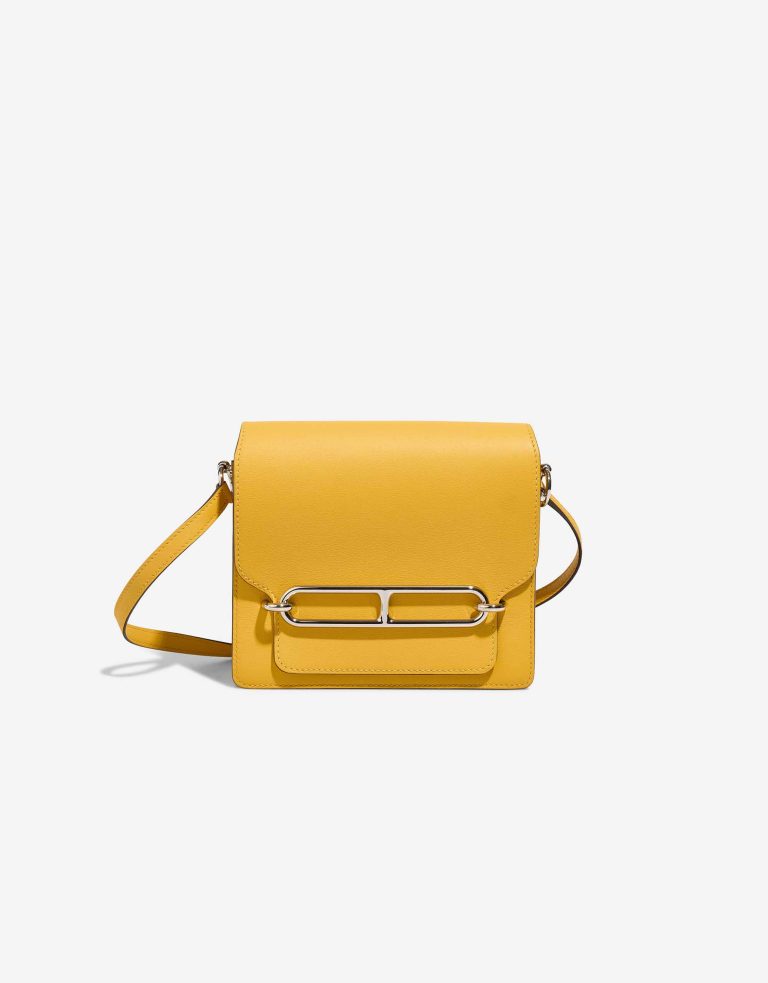 Hermès Roulis 18 Swift Jaune Ambre Front | Sell your designer bag