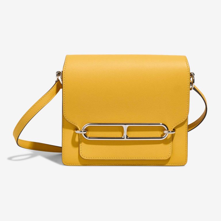 Hermès Roulis 18 Swift Jaune Ambre Front | Sell your designer bag