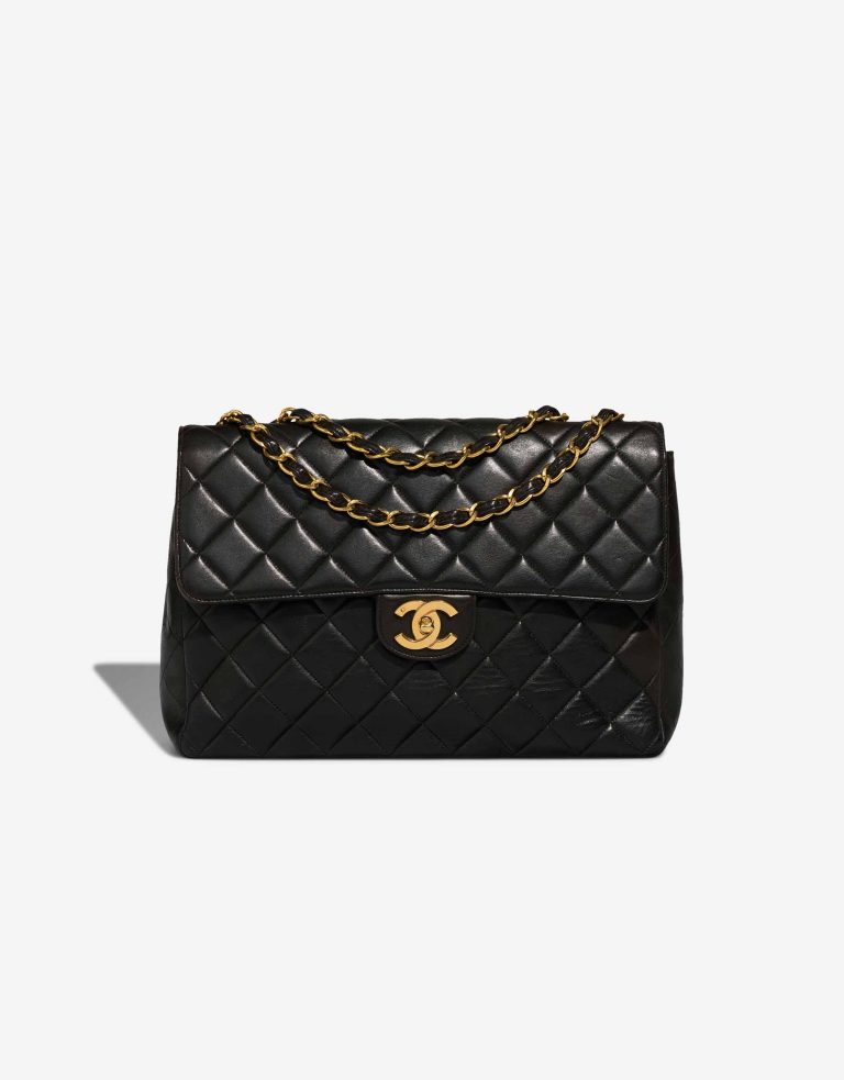 Chanel Timeless Jumbo Lamb Black Front | Sell your designer bag