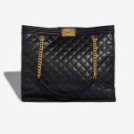 Chanel Boy Shopping Tote Lammleder Black Front | Verkaufen Sie Ihre Designertasche