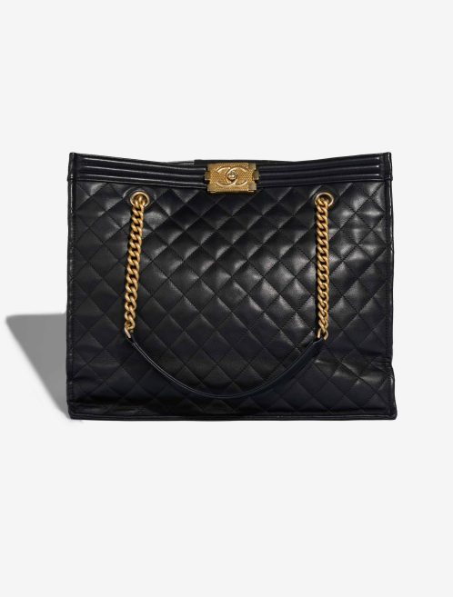 Chanel Boy Shopping Tote Lammleder Black Front | Verkaufen Sie Ihre Designertasche