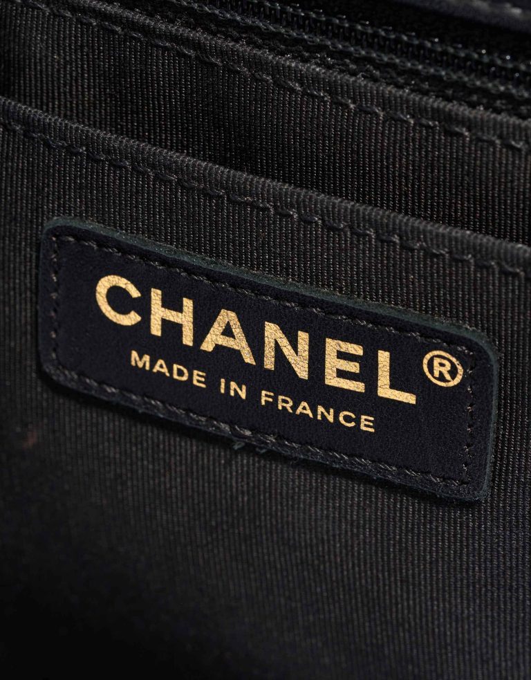 Chanel Boy Shopping Tote Lamb Black Logo | Sell your designer bag