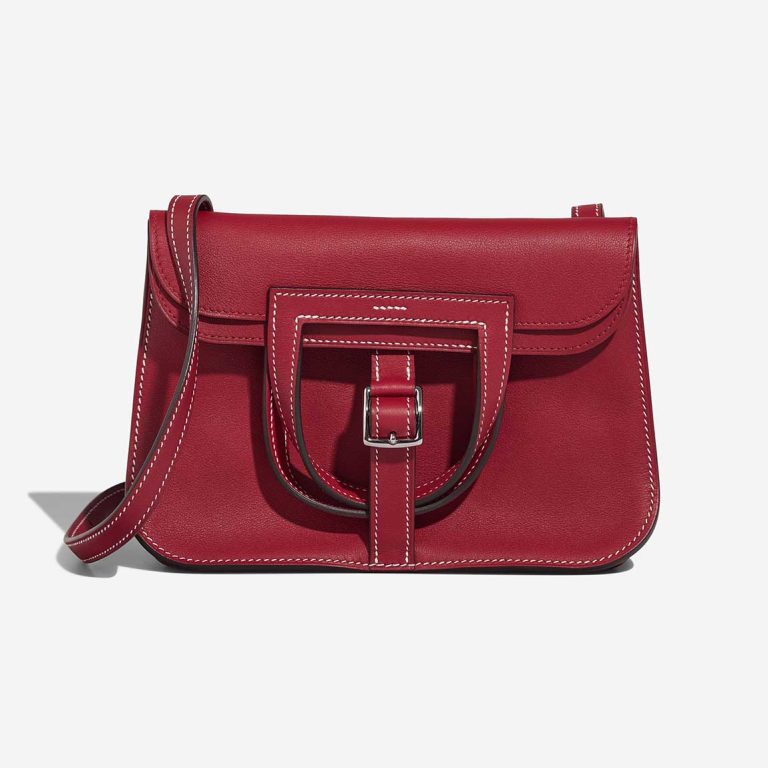 Hermès Halzan Mini Swift Rouge Grenat Front | Verkaufen Sie Ihre Designer-Tasche