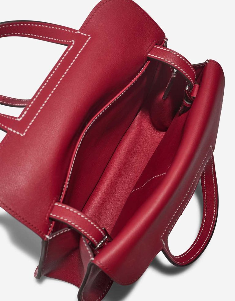 Hermès Halzan Mini Swift Rouge Grenat Inside | Verkaufen Sie Ihre Designer-Tasche